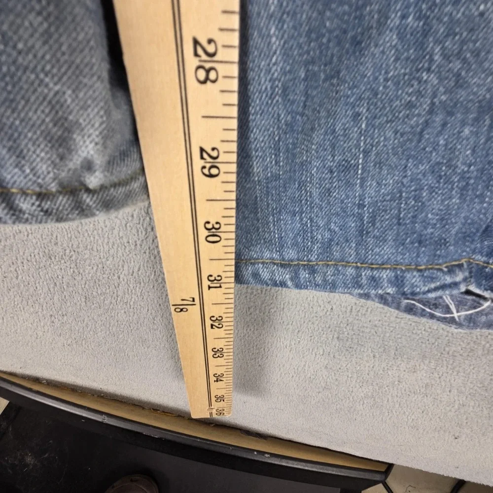 Vintage Levis Engineered Jeans Mens 32x32 Blue Twisted Flap Pockets Medium Wash